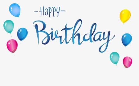 Confetti Happy Birthday Png File - Happy Birthday Word Png, Transparent Png, Transparent PNG