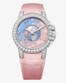 Ocean Moon Phase 36mm - Harry Winston White Watch, HD Png Download, Transparent PNG