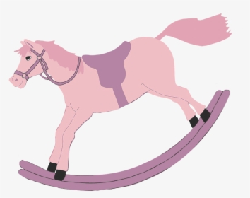 Pink Rocking Hoser Clipart - Horse, HD Png Download, Transparent PNG