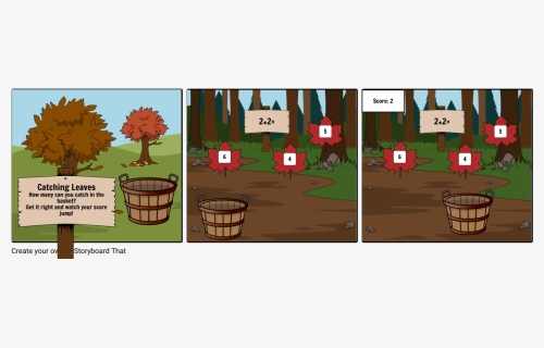 Leave Catcher Game - Cartoon, HD Png Download, Transparent PNG