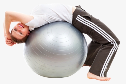 Woman Png Image - Ball Exercises Transparent Background, Png Download, Transparent PNG