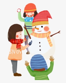 Fresh Colored Cartoon Mother Png And Psd - Kids Winter Png, Transparent Png, Transparent PNG