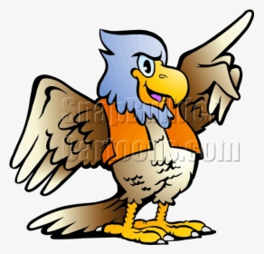 Eagle Pointing Right - Cartoon Bird Pointing, HD Png Download, Transparent PNG