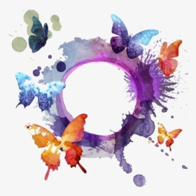 Free Watercolor Butterfly, HD Png Download, Transparent PNG