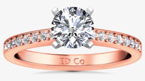 Twisted White And Rose Gold Ring With Diamonds, HD Png Download, Transparent PNG