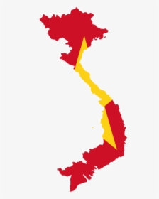 Vietnam Map Flag, HD Png Download, Transparent PNG