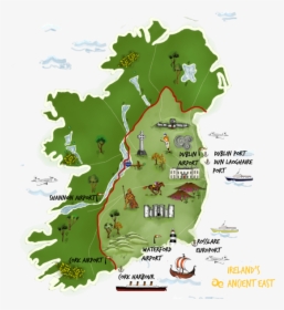 Iae Map - Ireland's Ancient East Map, HD Png Download, Transparent PNG