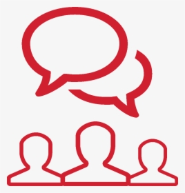 People With Talking Bubbles Icon - Conversation Icon Png, Transparent Png, Transparent PNG
