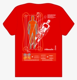 Back Of T-shirt On The Mri Process Showing Tissue Wavelengths - Active Shirt, HD Png Download, Transparent PNG