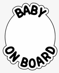 Ptn7 Personalised Baby On Board Baby In Car Safety - Circle, HD Png Download, Transparent PNG