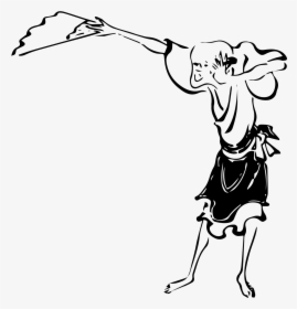 Free Ukiyo-e Illustration Of Cheering Man - Cartoon, HD Png Download, Transparent PNG