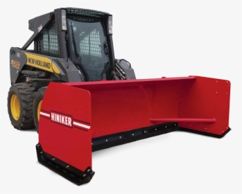 New Holland Skid Steer With Boss Pusher, HD Png Download, Transparent PNG