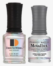 Lechat Perfect Match Nail Lacquer And Gel Polish, Metallux - Unicorn Tears Gel Polish, HD Png Download, Transparent PNG