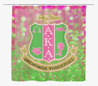 Alpha Kappa Alpha Shower Curtain - Emblem, HD Png Download, Transparent PNG
