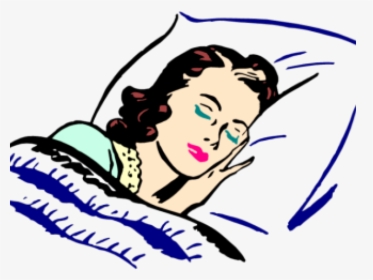 Sleep Clipart Rest - Woman Sleeping Clipart, HD Png Download, Transparent PNG