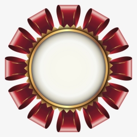 Gold Medal With Red Ribbon Png - Clip Art, Transparent Png, Transparent PNG
