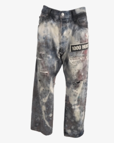 90’s Painted Denim With Patches By Levi’s - Pocket, HD Png Download, Transparent PNG