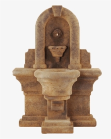 Etruria Wall Cast Stone Outdoor Fountain Fountain Tuscan - Carving, HD Png Download, Transparent PNG