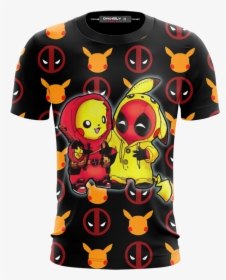 Pikapool Deadpool And Pikachu Unisex 3d T-shirt - Deadpool And Pikachu Hoodie, HD Png Download, Transparent PNG