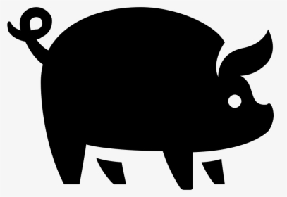 Pig - Pig Icon Black And White, HD Png Download, Transparent PNG
