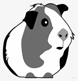 Guinea Pig Clipart - Guinea Pig Clipart Black And White, HD Png Download, Transparent PNG