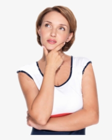 Deep Thinking Woman Png - Woman Thinking Transparent Png, Png Download, Transparent PNG