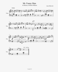 Funny Man Sheet Music Composed By Anna Mikowski 1 Of - Single Note Guitar Songs, HD Png Download, Transparent PNG