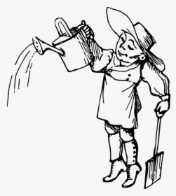 Garden Cartoon Black And White, HD Png Download, Transparent PNG