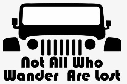 Lost Decal - Jeep Not All Who Wander Are Lost, HD Png Download, Transparent PNG