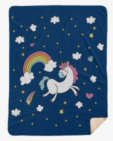 Little Baby Unicorn Fleece Blanket   Class - Cartoon, HD Png Download, Transparent PNG