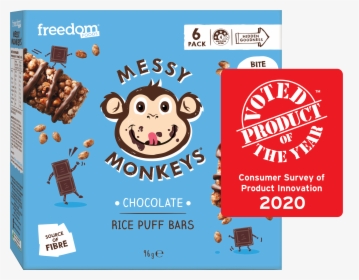Messy Monkey Rice Puff Bar Bar Code, HD Png Download, Transparent PNG