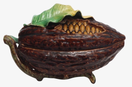 Antique Majolica Cocoa Bean Box From Majolicadream - Carving, HD Png Download, Transparent PNG