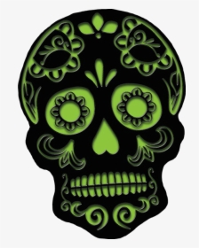 Transparent Dia De Los Muertos Banner Clipart - Dia De Los Muertos Skull Cut Outs, HD Png Download, Transparent PNG