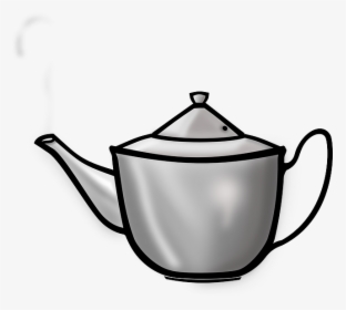 Flat, Icon, Outline, Drawing, Cup, Flower, Cartoon - Tea Kettle Clipart, HD Png Download, Transparent PNG