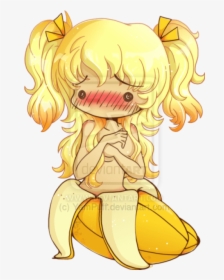 awesome-deer439: cute anime girl holding a banana