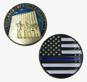 J 016 Thin Blue Line Trump Maga At The Wall Cbp Challenge - American Flag, HD Png Download, Transparent PNG