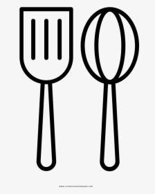 Cooking Utensils Coloring Page - Kitchen Utensil, HD Png Download, Transparent PNG