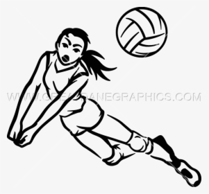 Transparent Volleyball Player Png - Playing Sports Drawing Easy, Png Download, Transparent PNG
