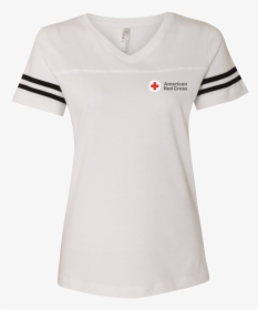 Women S V Neck Football Style Jersey T Shirt - Active Shirt, HD Png Download, Transparent PNG