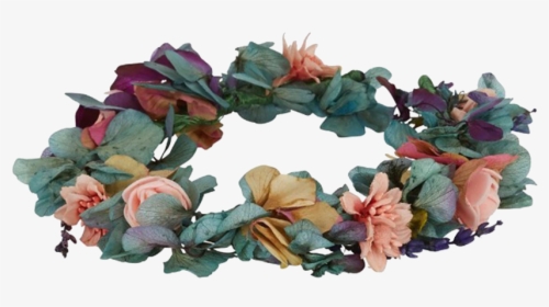 Fabric Flower Png Free Download - Wreath, Transparent Png, Transparent PNG