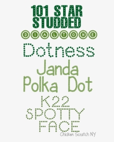 Polka Dot Font, HD Png Download, Transparent PNG