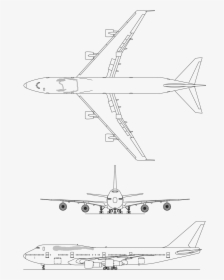 Boeing 747 300 3 View - Boeing 747-400, HD Png Download, Transparent PNG