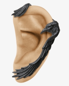 Raven Wing Ear Wrap - Raven Earing, HD Png Download, Transparent PNG