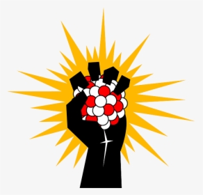 Hand, Fist, Atom, Atomic, Clenched, Energy, Grasping - Art Of Nuclear Energy, HD Png Download, Transparent PNG