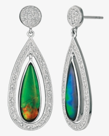 Giana Sterling Silver Sapphire Earrings By Korite Ammolite - Earrings, HD Png Download, Transparent PNG