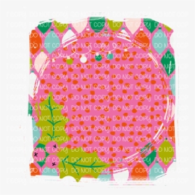 Pink And Green Christmas Monogram Frame - Circle, HD Png Download, Transparent PNG
