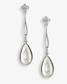 Nicole Barr Designs Sterling Silver Teardrop Stud Earrings-white - Earrings, HD Png Download, Transparent PNG