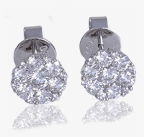 Diamond Set Studs - Earrings, HD Png Download, Transparent PNG