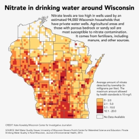Nitrate In Water Widespread, Current Rules No Match - Nitrate Contamination Michigan Map, HD Png Download, Transparent PNG