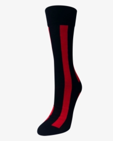 Vertical Striped Black Socks - Sock, HD Png Download, Transparent PNG